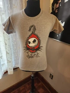 Disney The Nightmare Before Christmas Jack Skellington Gray T Shirt Size Small - Picture 1 of 2