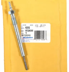 Genuine OEM GM 63G / 97326305 Diesel Glow Plug 04-05 Chevy GMC LLY Duramax 6.6L - Picture 1 of 8