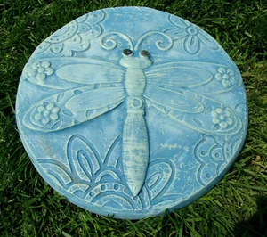 Dragonfly plaque mold plaster concrete plastic sea mould 10" x 10" x 1/2" - Picture 1 of 7