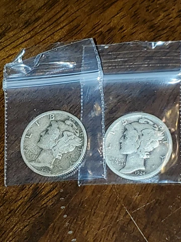 Semi Key 1924 D 1924 S Mercury Dimes 2 Great Coins Cover