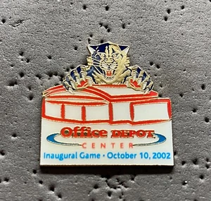 Florida Panthers Office Depot Center Inaugural Game Oct. 10, 2002 NHL Hockey Pin - Imagen 1 de 1