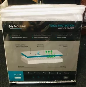 CASE OF 10 Waterproof Mattress Protector - Hypoallergenic - QUEEN My Mattress - Picture 1 of 3