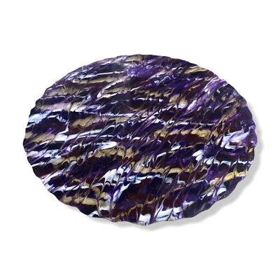 Mantel individual acrílico abstracto jaspeado púrpura Kim Seybert 15" $59 Foto 1 de 4