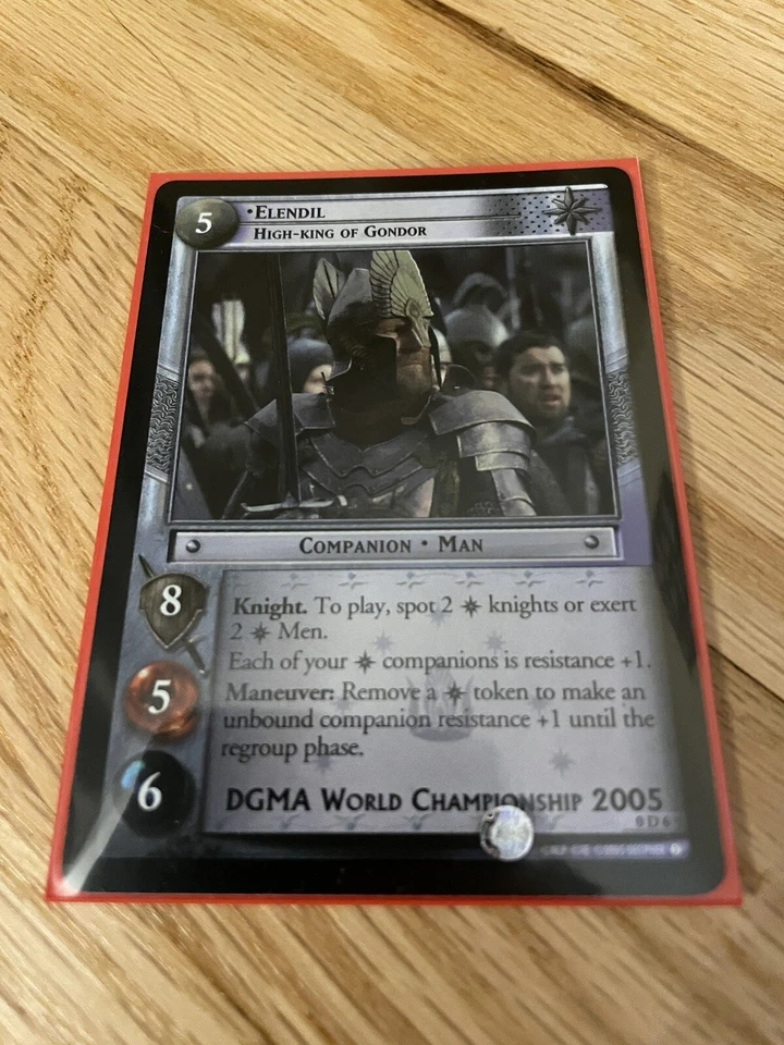 Lord of the Rings (LOTR) TCG 0D6 ELENDIL, HIGH KING OF GONDOR Foil Promo - Image 1 of 1