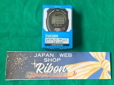 SEIKO Cronómetro STOP WATCH SVAS009 Negro Natación Maestro Nuevo en Caja De Japón Foto 1 de 4