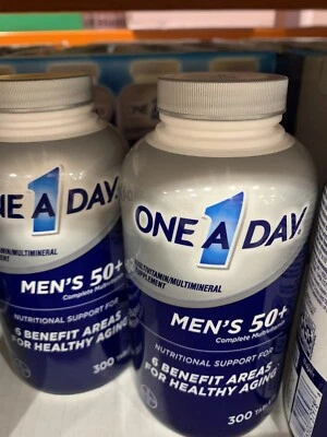 Multivitamínico Multimineral One A Day Silver para Hombres 50+ Salud Completa 300 Comprimidos Foto 1 de 3