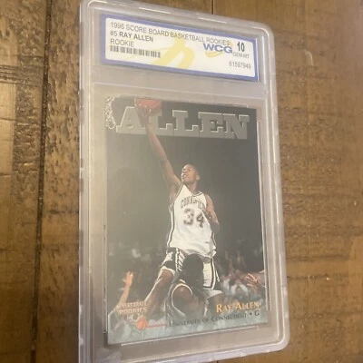 1996 Score Board Rookies Ray Allen #5 - Image 1 of 4