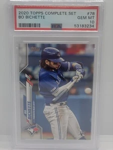 2020 Topps Complete Set #78 - Bo Bichette - PSA 10 GEM MINT - Rookie RC - Picture 1 of 2