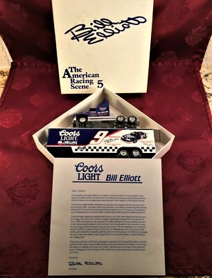 NASCAR BILL ELLIOTT #9 1991 Coors Light Melling Racing 1/64 Winross Transporter  - Image 1 of 4