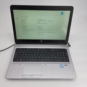 HP ProBook 650 G2 Core i5-6300U 2.4GHz 8GB RAM No HDD 15.6" - *** Boot to Bios - Afbeelding 1 van 17