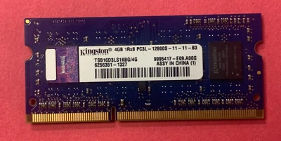 🟪KINGSTON 4GB 1RX8 PC3L-12800 RAM MEMORY TSB16D3LS1KBG/4G - Image 1 of 2