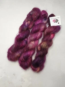 Hand Gefärbt Kinder Mohair Seide Garn ,Spitze Gewicht,50g,Potpourri - Bild 1 von 6
