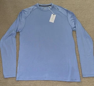 Tasc Men's Carrollton Long Sleeve T-Shirt Polar Blue Wicking Soft NWT - Picture 1 of 7