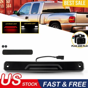 PARA GMC CHEVY C1500 K1500 1988-1998 TERCERA LUZ DE FRENO TRASERO LÁMPARA DE CARGA AHUMADA - Imagen 1 de 10