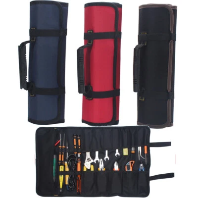 22 Pockets Tool Storage Bag Fold Spanner Case Wrench Roll up Multifunctional NEW - Image 1 of 4