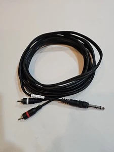 15ft 1/4" TRS Male to 2 RCA Male Audio/Speaker Cable - Picture 1 of 3