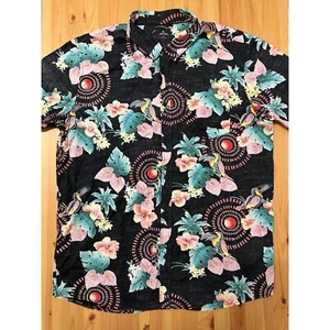 Rip Curl Mens Short Sleeve Button Down Hawaiian Shirt Size 2XL - Picture 1 of 6