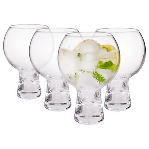 4x 525ml Short Stem Gin Glasses Cocktail Tonic Wine Balloon Copa Glass Gift Set - Picture 1 of 7