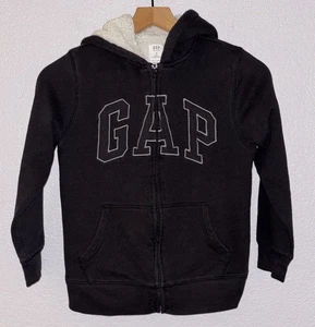 Gap Sherpa Lined Full Zip Hoodie Jacket Youth Boys M (8) - Picture 1 of 7