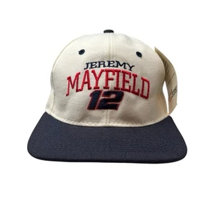Jeremy Mayfield #12 NASCAR Racing Vintage Snapback Hat Cap Dad Deadstock Wool - Picture 1 of 11