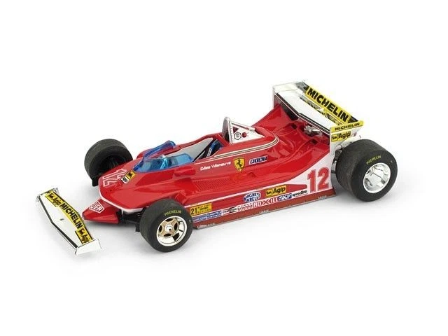 Brumm BM0578B FERRARI 312 T4 G.VILLENEUVE 1979 N.12 PROVE ALETTONE USA OVEST GP  - Immagine 1 di 1