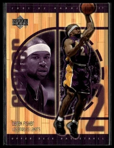 Derek Fisher 2001-02 Upper Deck Hardcourt #39 Los Angeles Lakers - Imagen 1 de 2