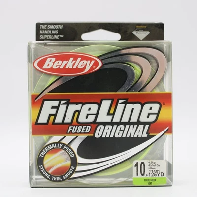Рыболовная леска с предохранителем Berkley FireLine огненно-зеленая 10 фунтов 125 ярдов FLFS10-GG - Изображение 1 из 2