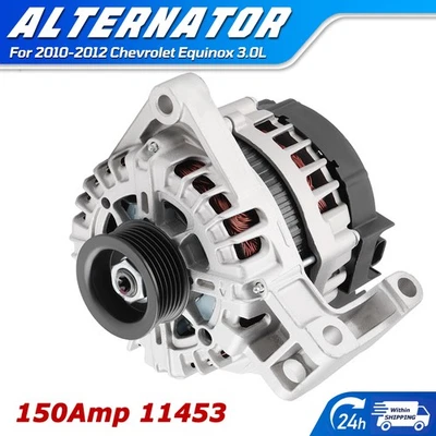 Alternator OEM 11453 for Chevrolet Equinox 2010-2012 GMC Terrain V6 3.0L 150A CW - Image 1 of 4