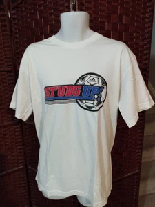 Vintage Y2K Adidas Studs Up Soccer T Shirt Double Sided Adult Medium Football - Bild 1 von 5