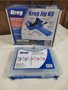 NEU Kreg Vorrichtung K5 Pocket-Hole Advanced System Plus selbstschneidendes Taschenschrauben-Kit - Bild 1 von 11