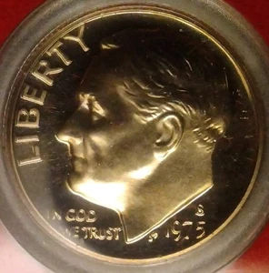 **1975-S Proof** Roosevelt Dime Error** Repunched Mintmark FS-501 ** #DEEP CAM# - Picture 1 of 9