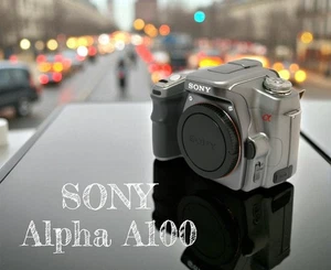 Sony Alpha DSLR-A100 Silver Body + Battery Charger etc / Clean/From Japan 59202 - Picture 1 of 19