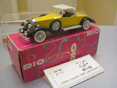 RIO #39 Rolls Royce 1931 Phantom II made in Italy 1/43 scale NMIB - Image 1 of 4