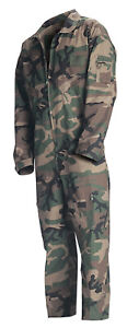 Woodland Camo Air Force Style Flightsuit Coverall Rothco 7003
