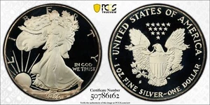 1986 Walking Liberty $1 Dollar PCGS Proof PR67 DCAM - Gold Shield - Picture 1 of 5