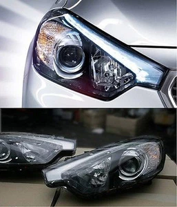 Genuine LED Projection Head Light Lamp Assy 2p For 2013-2015 Forte : K3 & Koup - Picture 1 of 11