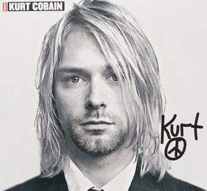 KURT COBAIN - Autogrammkarte 10x10cm - Autograph Card Autogramm German Magazine - Picture 1 of 1