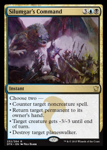 Silumgar's Command ~ Heavily Played Dragons of Tarkir MTG Magic UltimateMTG Mult - Image 1 of 1