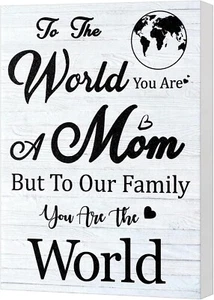 Mom Gift - Wooden Sign for Mother’s Day & More, Handmade - Picture 1 of 6