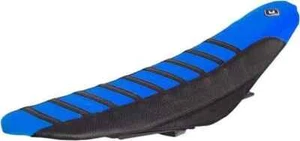 FLU  RIBBED GRIPPER SEAT COVER YAMAHA YZ250 YZ125 1996 1997 98 99 2000 2001 Blue - Picture 1 of 1