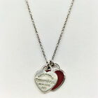 Tiffany And Co. Pendant Necklace  Twin Heart Silver 925 3240367