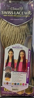 Sensational Cloud 9 Synthetic Hair 13x5 Lace Parting Fulani Swiss Cornrow Wig - Image 1 of 3