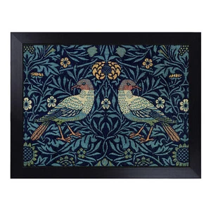 Flowers & Birds Pattern By William Morris Lap Tray Cushioned Bean Bag Padded - Picture 1 of 4