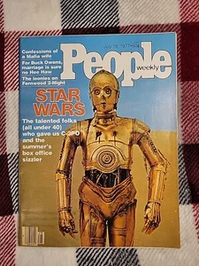18 juillet 1977 People Magazine : Star Wars C-3PO couverture N.m/non lu/sans étiquette - Photo 1/24