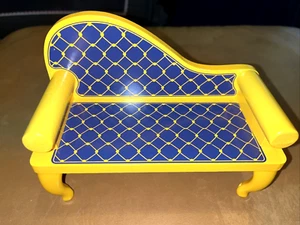 Barbie Sized Wooden Doll Chaise Lounge Wood With Plastic legs - Picture 1 of 4