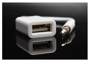 Conector de audio auxiliar macho de 3,5 mm a USB2.0 tipo A hembra cable OTG adaptador coche mp3 - Imagen 1 de 7