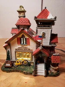 2003 LEMAX ENCHANTED FOREST "GREEN SUMMIT SCHOOL" - Picture 1 of 11