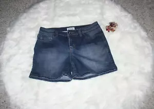 St. John's Bay Denim Shorts Sz 4 Women's GUC Dark Blue Summer School At Leisure - Picture 1 of 5