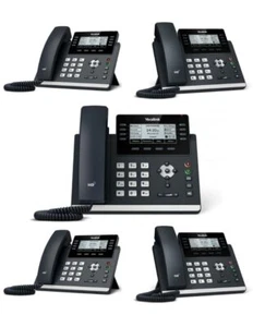 Yealink SIP-T43U IP Phone [5 Pack] PoE- Power Adapter Not Included New - Picture 1 of 1