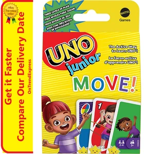 UNO Junior Move! Kids Card Game Extension Pack - Picture 1 of 9